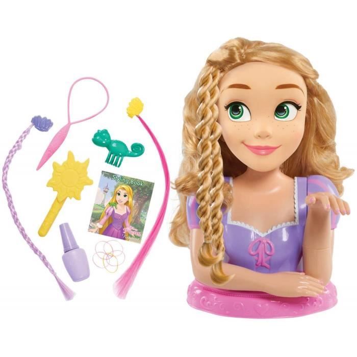 Disney Princess Tête à coiffer de Luxe Raiponce - Cdiscount Jeux - Jouets