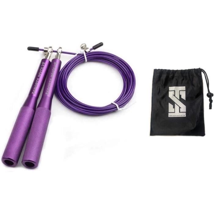 Corde À Sauter De Vitesse Réglable Pour Boxe, , , Entraînement De Gym, Poignées Antidérapantes