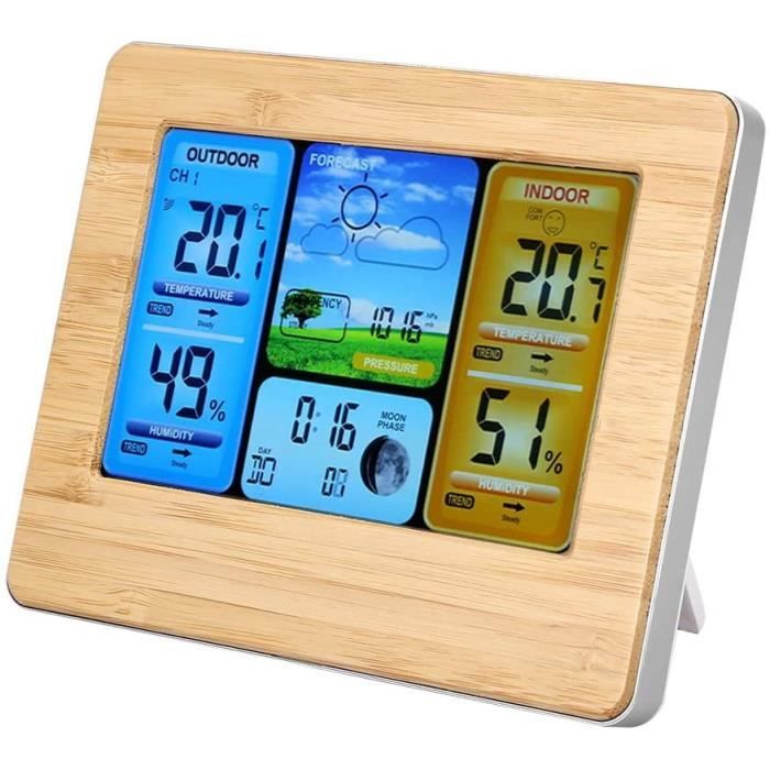 Lampe De Poche LED Numérique - Réveil Voyage Avec Horloge Mondiale, Thermomètre Et Alarme 16 Mélodies