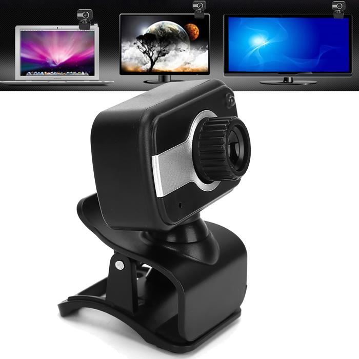 Webcam PC 12 Mpx, caméra portable HD USB à clipser, microphone
