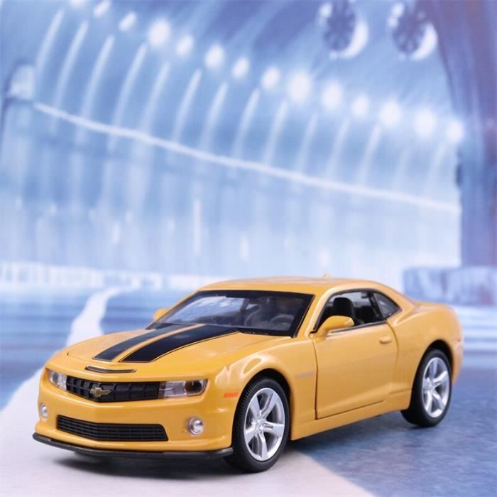 Couleur jaune voiture de sport classique 1:36 Chevrolet Camaro en alliage, modèle moulé sous pression en méta