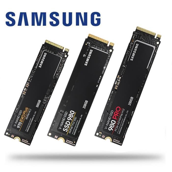Samsung – Disque Dur Interne Ssd Nvme 970 Evo Plus 980pro 980 Pro M 2 Avec  Capacité De 500 Go 1 To 2 To Pcie Tlc 980 500G - Cdiscount Informatique
