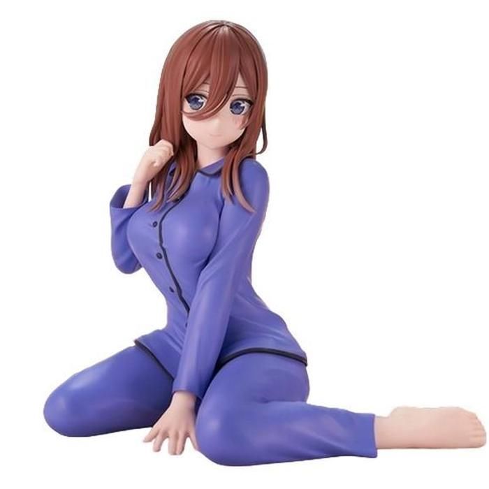 Figurine BANDAI Miku Nakano Relax Time 12 cm Haute qualité