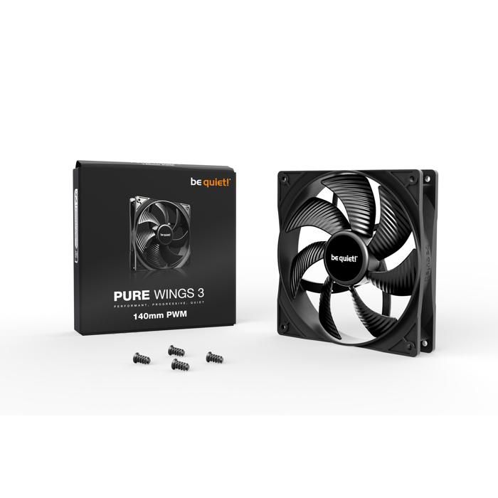 be quiet! Pure Wings 3 140mm PWM – Ventilateur de boîtier 140 mm PWM
