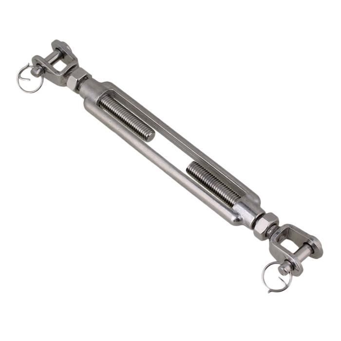 4 Tendeurs De Hauban Toldoro M8 - Acier Inoxydable V4A - Pour Voile, Câble, Fil - Fourche Fermée