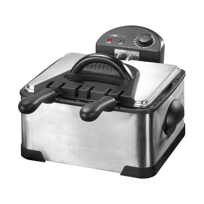 CLATRONIC FR3195 Friteuse professionnelle double zones 4L