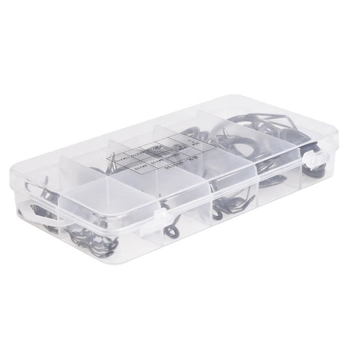 Anneaux Guidage Canne Pêche - 45 Pièces Acier Inox/Céramique | 9 Tailles 4-8.6mm | Eau Douce & Mer