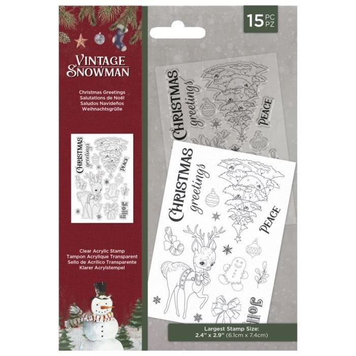 Tampons En Silicone De Noël – Motifs Sapin, Renne, Flocon – Transparents, Pour Scrapbooking, Cartes – Loisirs Créatifs