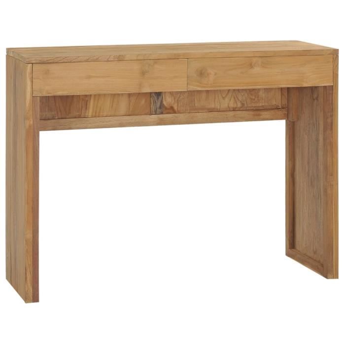 table console 100x35x75 cm bois de teck massif - dio7380738372314