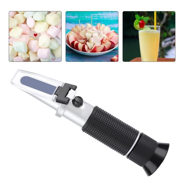 Réfractomètre Portable Brix 0-32% & 0-80% - Pour Bière, Vin, Jus, Moût