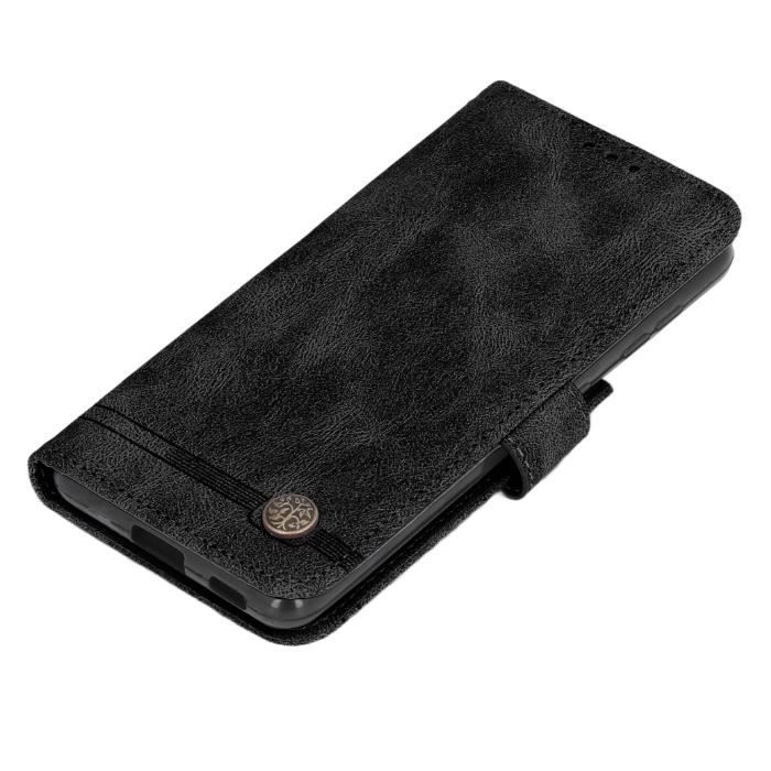 Étui Portefeuille Téléphone Fait Main – Motif étoile Et Lune – Pour IPhone / Galaxy