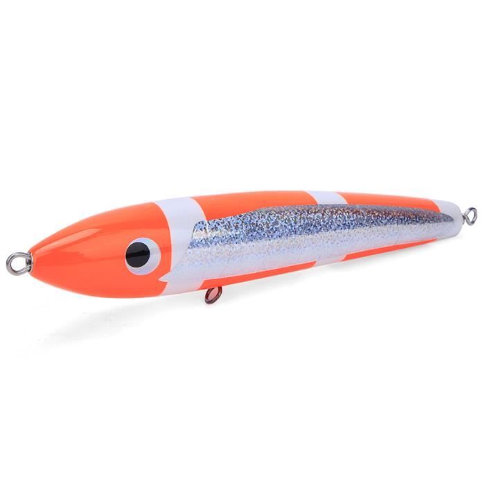 Leurre De Pêche Kdouehg 80mm 19.5g - Flottant Œuf Croate Orange - Appât Artificiel Vacillant