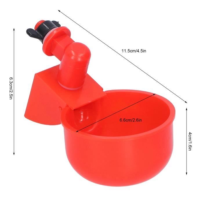 Lot De 50 Vis Pour Abreuvoir Automatique Volaille - Noir, Taille M, Fixation Gobelet à Boire Poule, Caille
