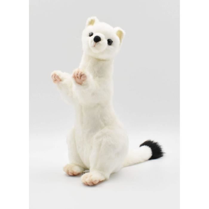 Peluche Hermine Blanche Dress e avec Armature HANSA Cdiscount