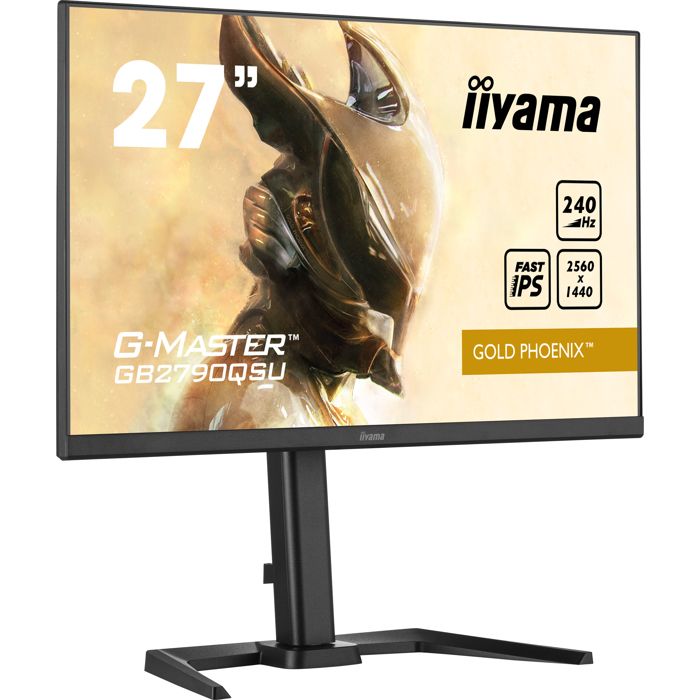 Ecran PC Gamer - IIYAMA - GB2790QSU-B5 - 27" IPS WQHD 2560 x 1440 - 1ms - 240Hz - HDMI DP - Pied réglable en hauteur