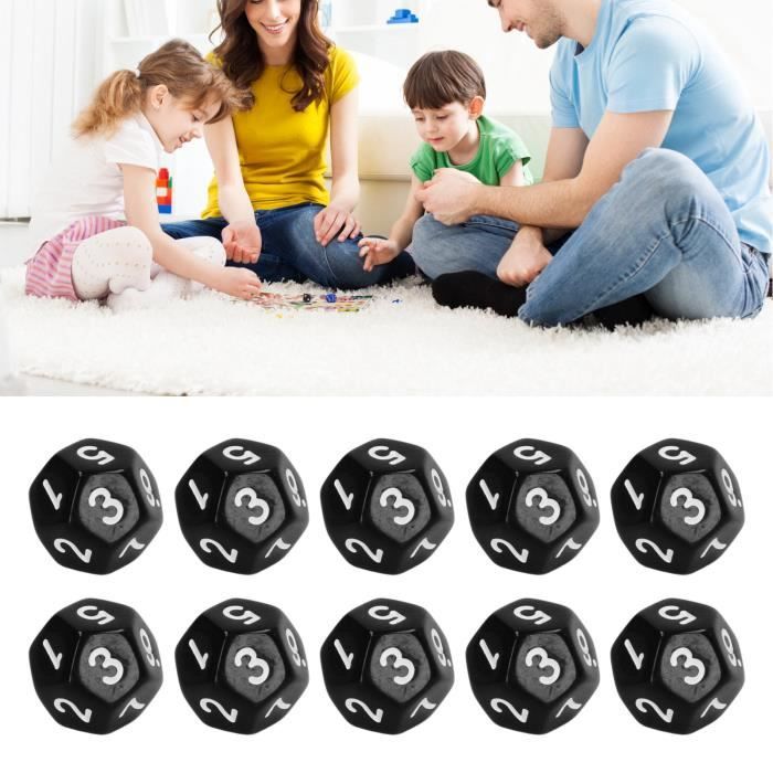 YIN Lot de 40 Dés à jouer Jeux de Société Angles Arrondis , Jeu de dés ...