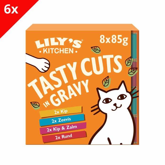 Meilleurs prix pour Lily's Kitchen Délicieuses bouchées en sauce Recettes sans céréales pour chat - Multipack 8x85g (Lot de 6)