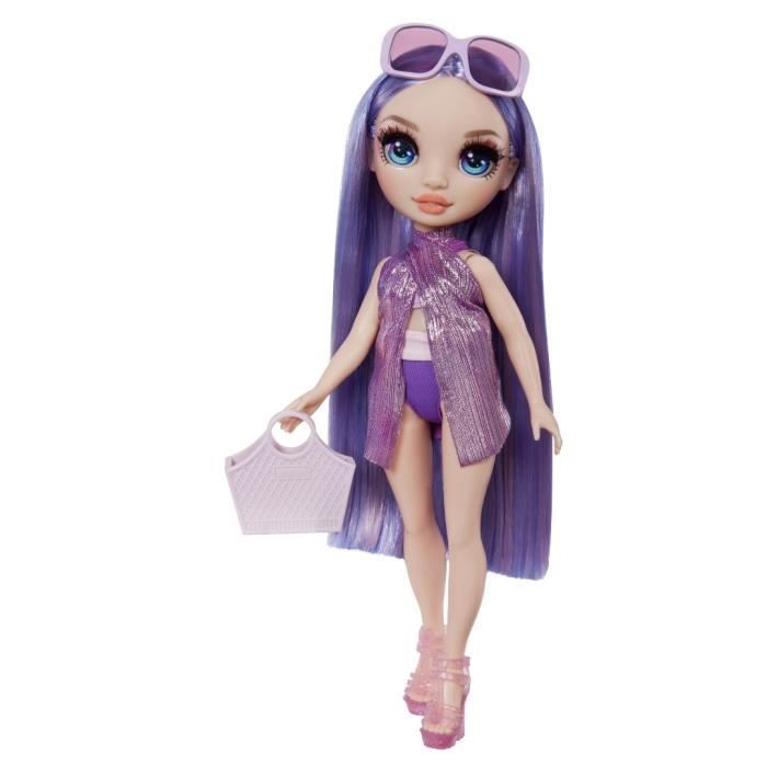 Rainbow High Swim & Style - Poupée mannequin ariculée 27 cm - Violet (Violet)  - Maillot de bain + Paréo - à partir de 4 ans - Cdiscount Jeux - Jouets