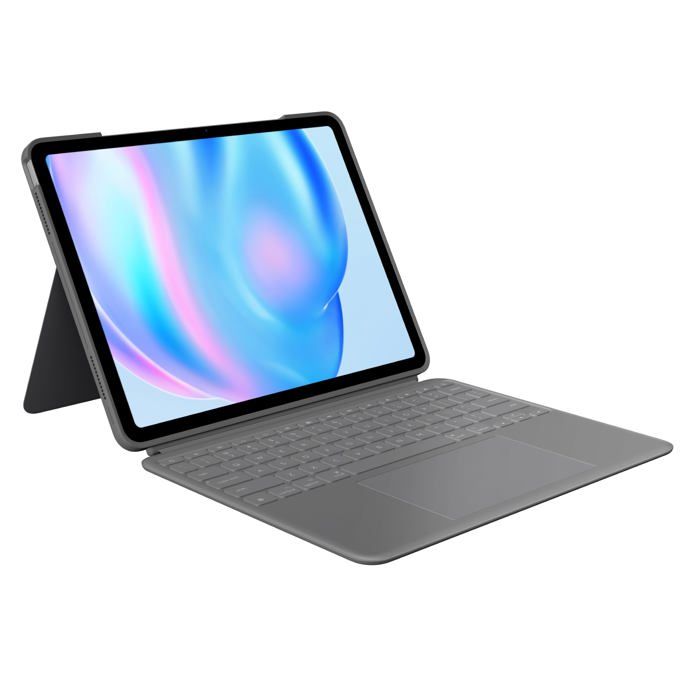 Logitech Combo Touch iPad Air 13 Pouces M2 2024 Keyboard Case Clavier rétroéclairé détachable avec béquille Confort de - vue 4
