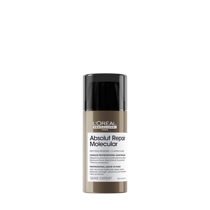 Masque sans rinçage - LOréal - Absolut Repair Molecular - 100 ml - Cheveux abîmés - Mixte