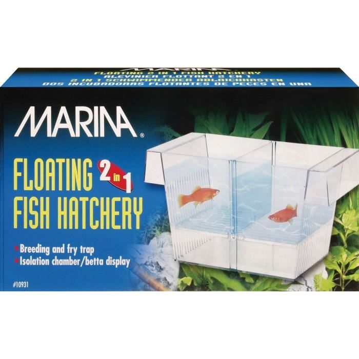 MARINA Pondoir flottant 2 en 1 - 20 8x10x10 6cm - Pour poisson
