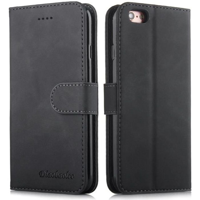 Housse Portefeuille En Cuir Synthétique Pour IPhone XS 5.8" - Rabat Magnétique - Neuf