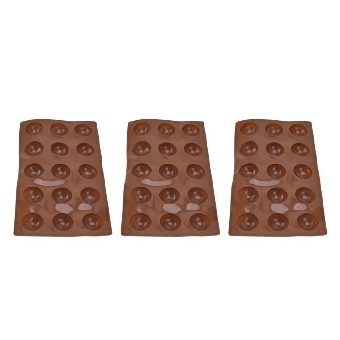 9 Trous Réutilisables Antiadhésif Moule À Gâteau Demicylindre Bûche