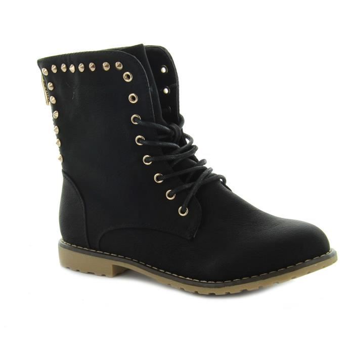 bottine clouté noir