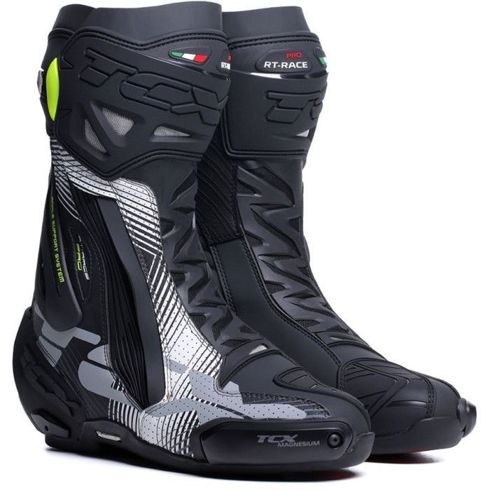 Bottes moto cross TCX RT Race Pro Air noir blanc gris 46 Cdiscount Auto