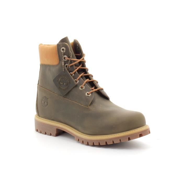 Boots Homme Timberland 6in Premium WP Boot - Kaki - Adulte - Homme