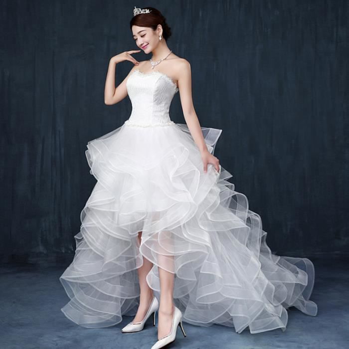 Robe de mariée en organza clearance