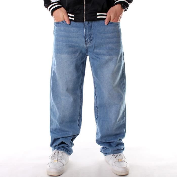 Générique Jeans Baggy Homme,Pantalon en Jean Classique Regular Jeans Homme  Jeans Homme Blanc/Noir/Gris/Bleu etc. : : Mode