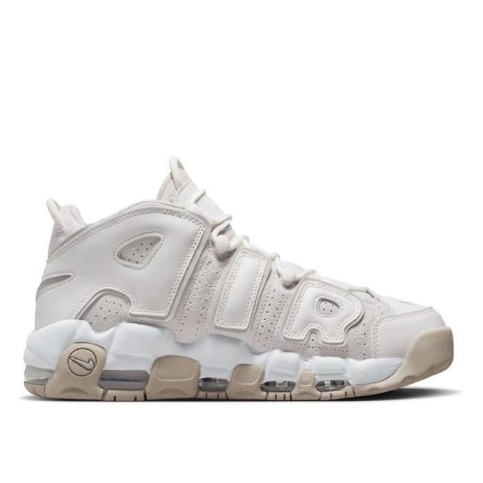 Baskets Nike Air More Uptempo 96 Beige Homme dm0581 001 41 Daim Nubuck Lacets Beige Cdiscount Chaussures
