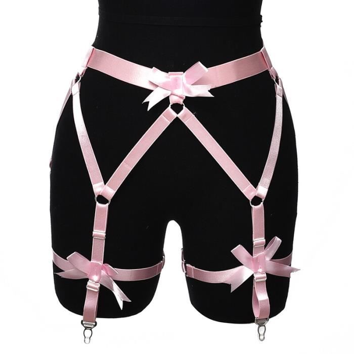 Portejarretelle,Portejarretelles taille haute pour femme,bas