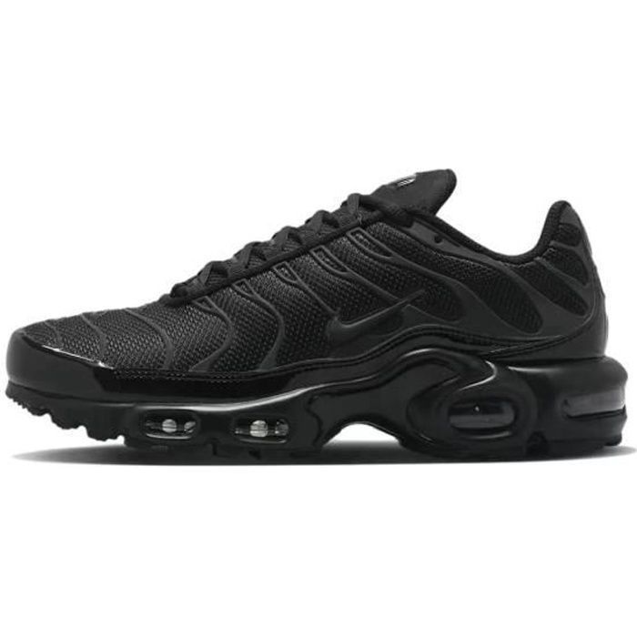 Chaussures de course Nike Air Max Plus TN Low pour homme Noir et blanc Lacets Dessus synthetique Couleurs multiples Cdiscount Chaussures