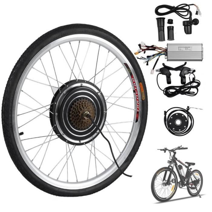 Roue Arriere 26 Electrique Velo Moteur 48v 1000w Conversion Kit E Velo Velo Hub Avec Brushless Prix Pas Cher Cdiscount
