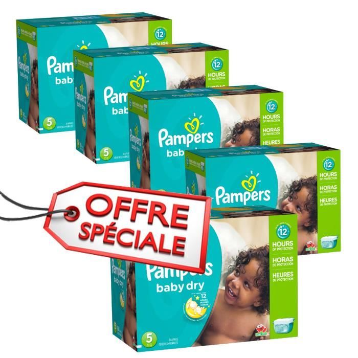 336 x couches bébé Pampers Taille 5 baby dry Cdiscount Puériculture & Eveil bébé