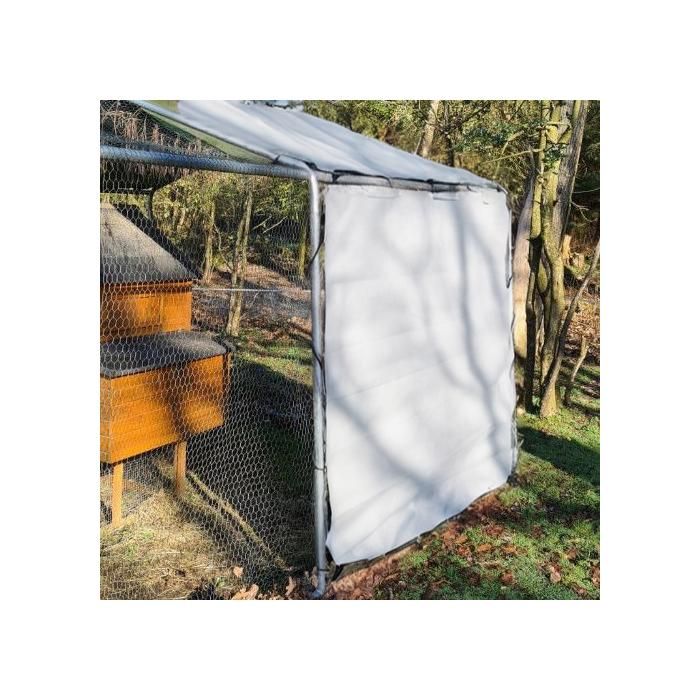 Comparer les prix de Bâche Deluxe Universelle 2 X 1,70 M Pour Côté De Parc Poulailler Blanche