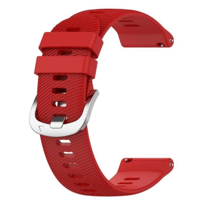 Bracelet de rechange pour montre connectée Garmin Forerunner 265-265S,en  Silicone- Red-265S[D3] - Cdiscount Téléphonie