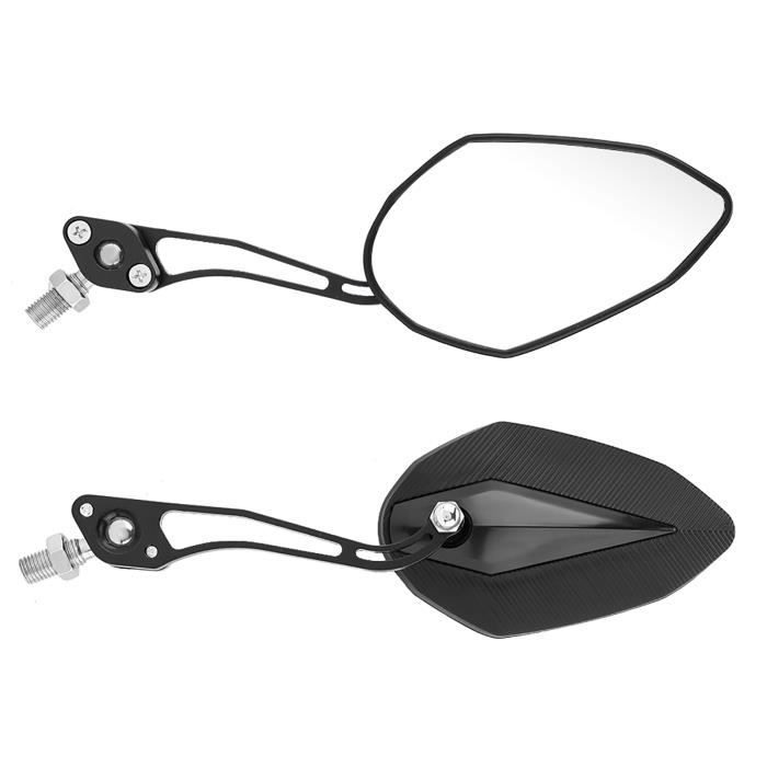 Paire De Rétroviseurs Convexes Pour Moto/Scooter - Filetage 8mm Ou 10mm - Universel - Couleurs Au Choix