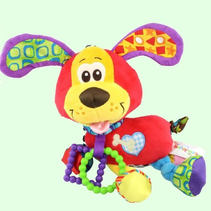 Peluche Chien Dessin Animé Bébé Dentition Hochet Pour