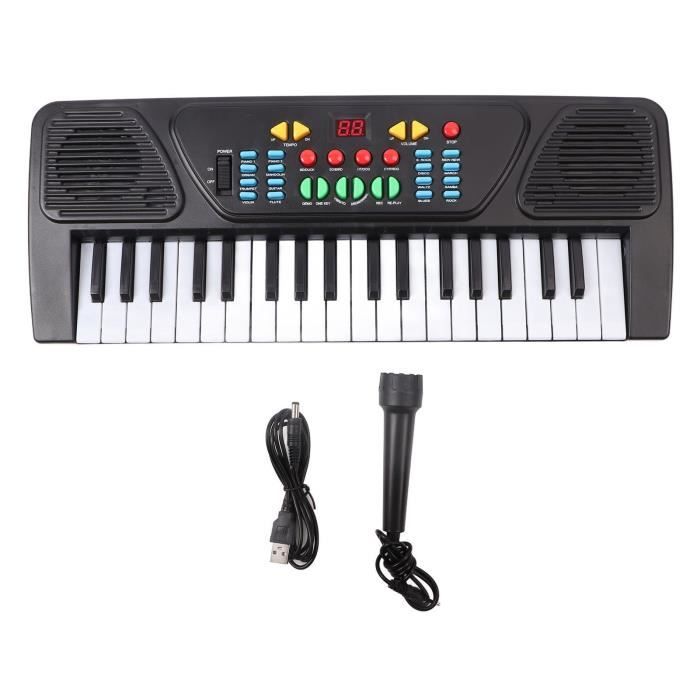Piano Enfant 37 Touches Avec Micro – 8 Sonorités, 8 Rythmes, Enregistrement – USB Ou Piles – Dès 3 Ans