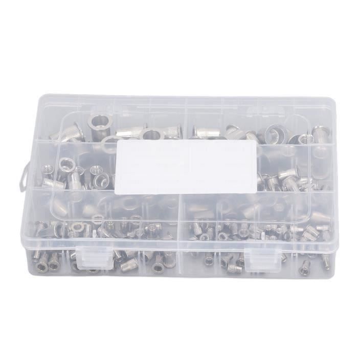 Kit De Pinces à écrous à Riveter - 7 Tailles (M3 à M12) Avec 70 écrous, Pour Fixation Tôle, Meubles, Tuyaux