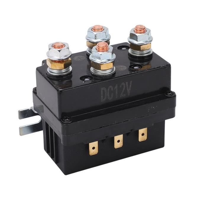 Relais De Treuil 600A 12V DC étanche - Bobine Laiton Pour VTT, Camion, Tracteur (compatible Badland)