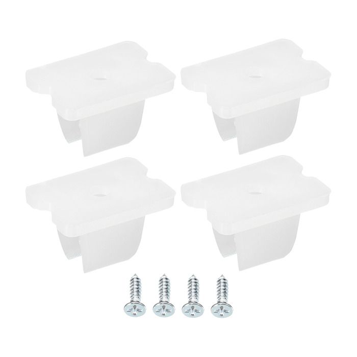 50 Clips De Fixation Pour Bande LED - Support Vis/adhésif, Largeur 10mm - Marque Uxcell - Neuf