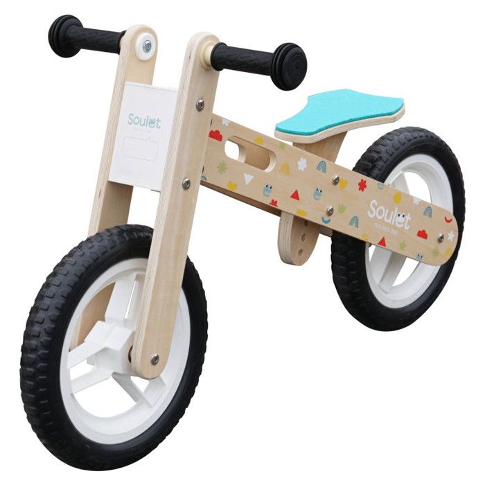 Draisienne en bois pour enfant Coloris bleu motif Cdiscount