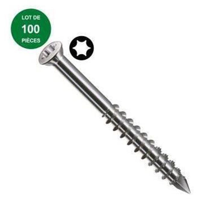 Spax Vis Faa Ade Tr Bombee Inox A2 Torx 15 4x40mm Filet 24mm 100 Pieces 467000400403 Achat Vente Vis Cache Vis Spax Vis Faa Ade Tr Bombee Cdiscount