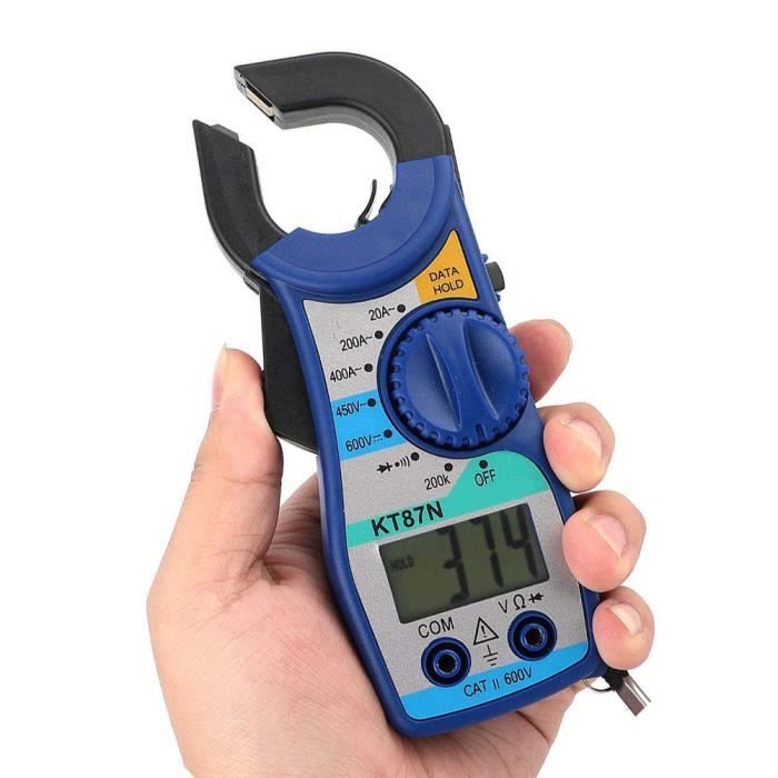 Compteurs numériques Multimètre numérique Voltage multimètre Courant multimètre KT87N Testeur électrique Bleu