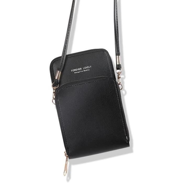 Sac ?? Bandouli?�re Pour T?�l?�phone Portable En Cuir Synth?�tique Avec ??cran Tactile 