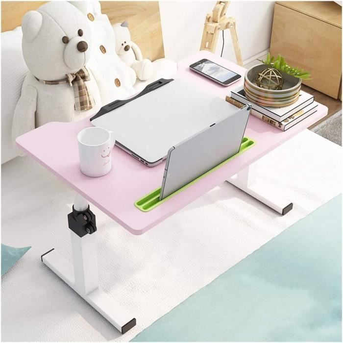 DlandHome Chariot Table De Lit Réglable Hauteur 56-76cm - Table D'Appoint U Avec Panier Et Roulettes Blanc DlandHome Chariot Table De Lit Réglable Hauteur 56-76cm - Table D'Appoint U Avec Panier Et Roulettes Blanc